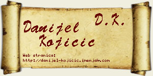 Danijel Kojičić vizit kartica